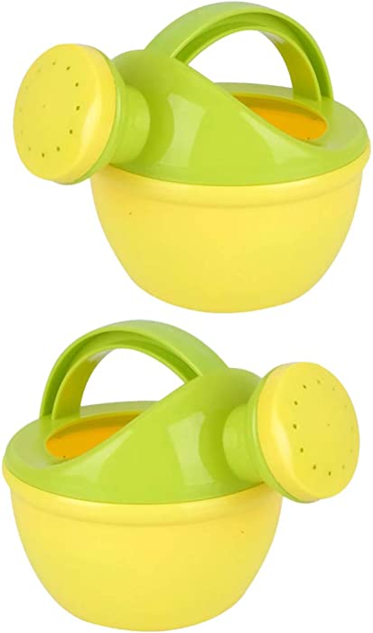 Toddmomy 2Pcs Kids Watering Can Beach Watering Can Garden Water Can Toy Plastic Bath Toy for Toddlers Kids ( Random Color )