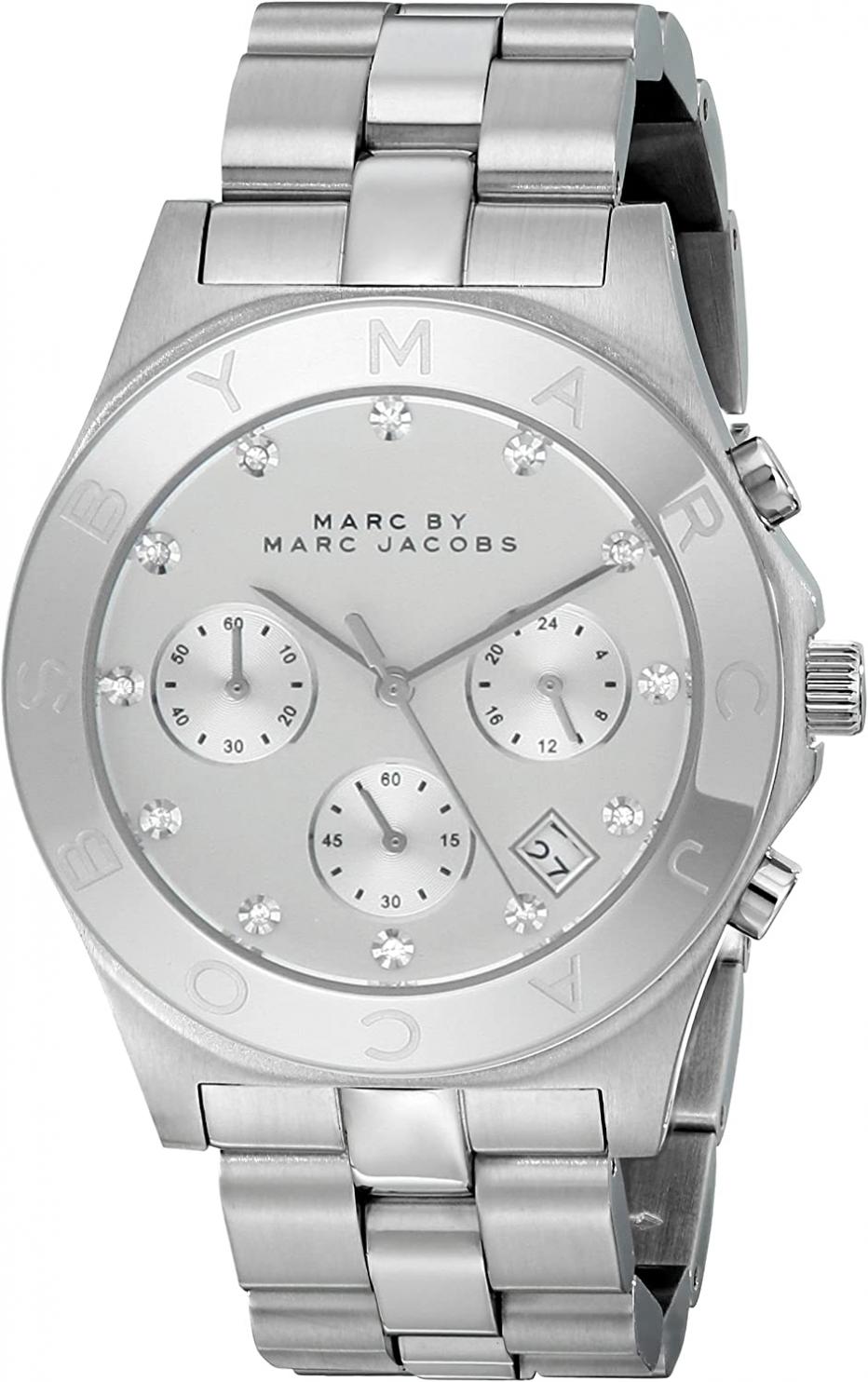 Marc by Marc Jacobs Women's MBM3100 Blade Analog Display Analog Quartz Silver Watch