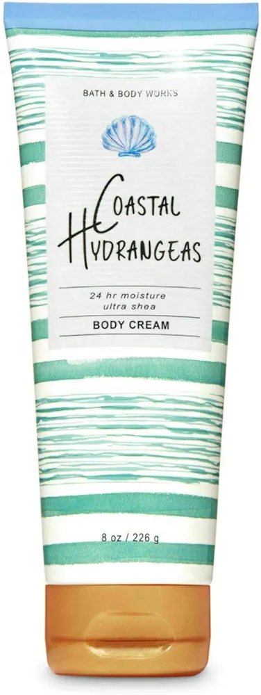 Bath and Body Works Coastal Hydrangeas 24hr Ultra Shea Body Cream 8 Ounce