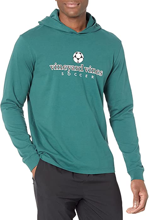 vineyard vines Men's Long-Sleeve Vv Soccer Hoodie T-Shirt