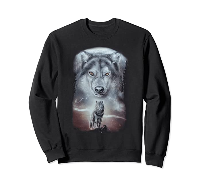 New Wolf Native American Indian Eagle Biker Sweatshirt