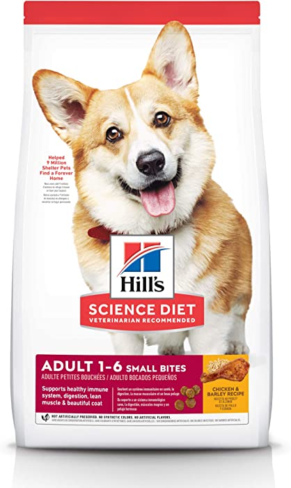 Hill's Science Diet Dry Dog Food, Adult, Small Bites, Chicken & Barley Recipe