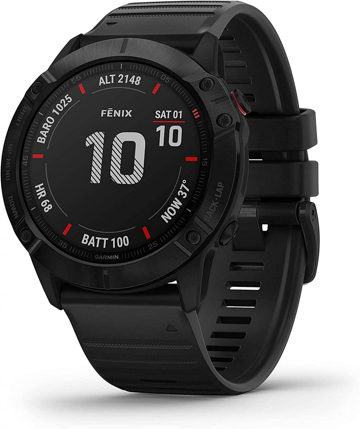 Garmin Fenix 6X Multisport GPS Smartwatch 010-02157-10 (Renewed)
