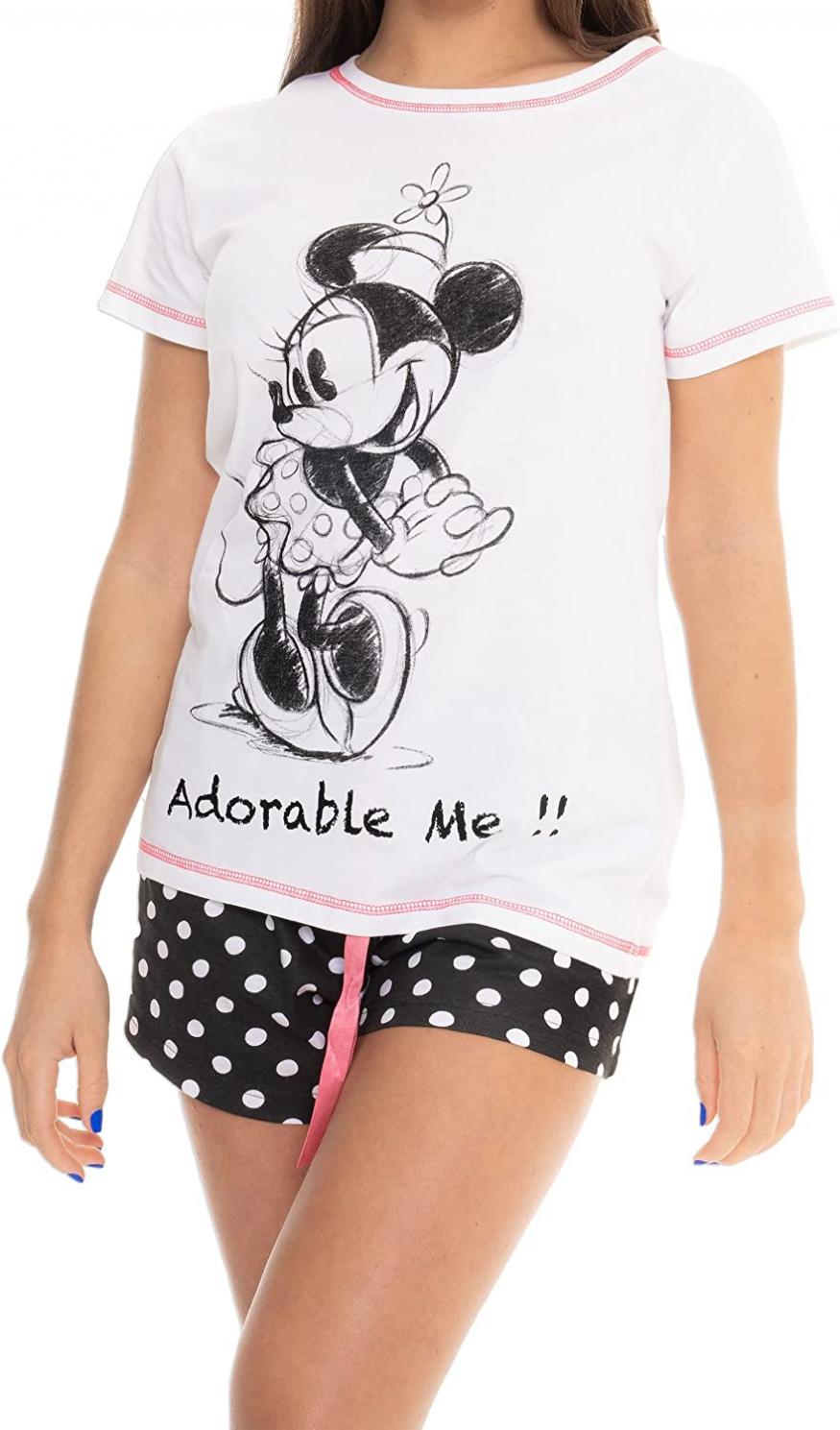 Disney Womens Minnie Mouse Short Pajamas