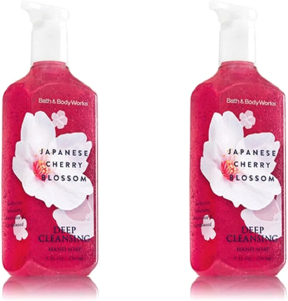 Bath & Body Works Deep Cleansing Hand Soap Japanese Cherry Blossom 2 Pack