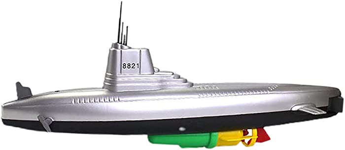 NEXTAKE Electric Submarine Toy Funny Pigboat Bath Toy SUB Water Toy Military Submarine Model Toy Bathtub Submarine Floating Toy for Kids (8821)