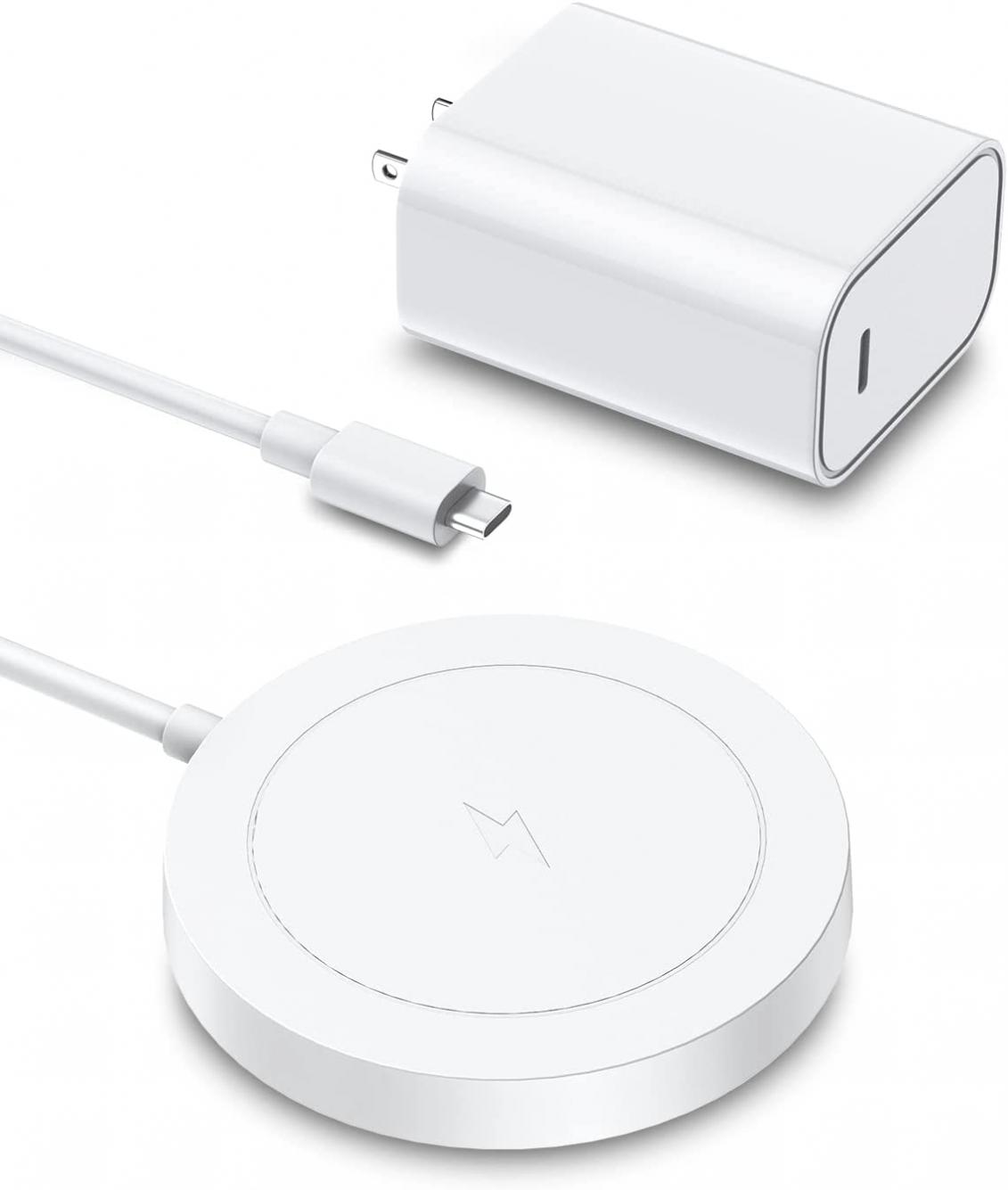 Magnetic Wireless Charger, Magnetic Charging Pad with 20W USB C PD Adapter, Mag-Safe Charger Compatible with iPhone 12/13 Mini/,iPhone 14 Plus,12/13/14 pro/12/13/14 pro max, AirPods 3/pro/pro 2