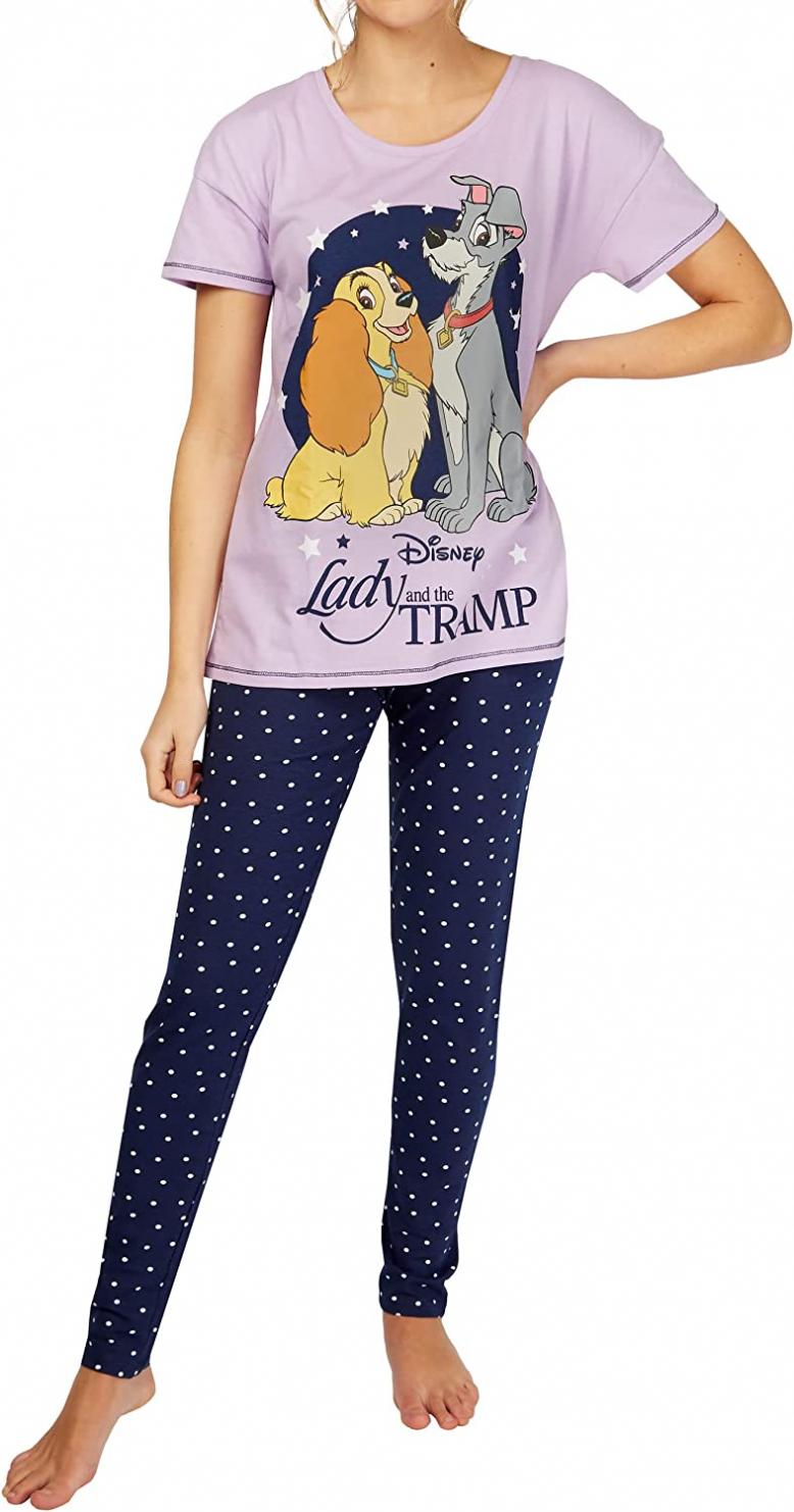 Disney Womens Lady And The Tramp Pajamas