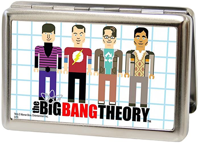 Buckle-Down Metal Wallet-The Big Bang Theory Characters Cartoon Fcg