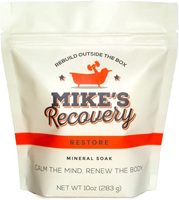 Mike's Recovery RESTORE POUCH Mineral Soak- Bath Salt Muscle Restore - Mikes Recovery (10oz.)