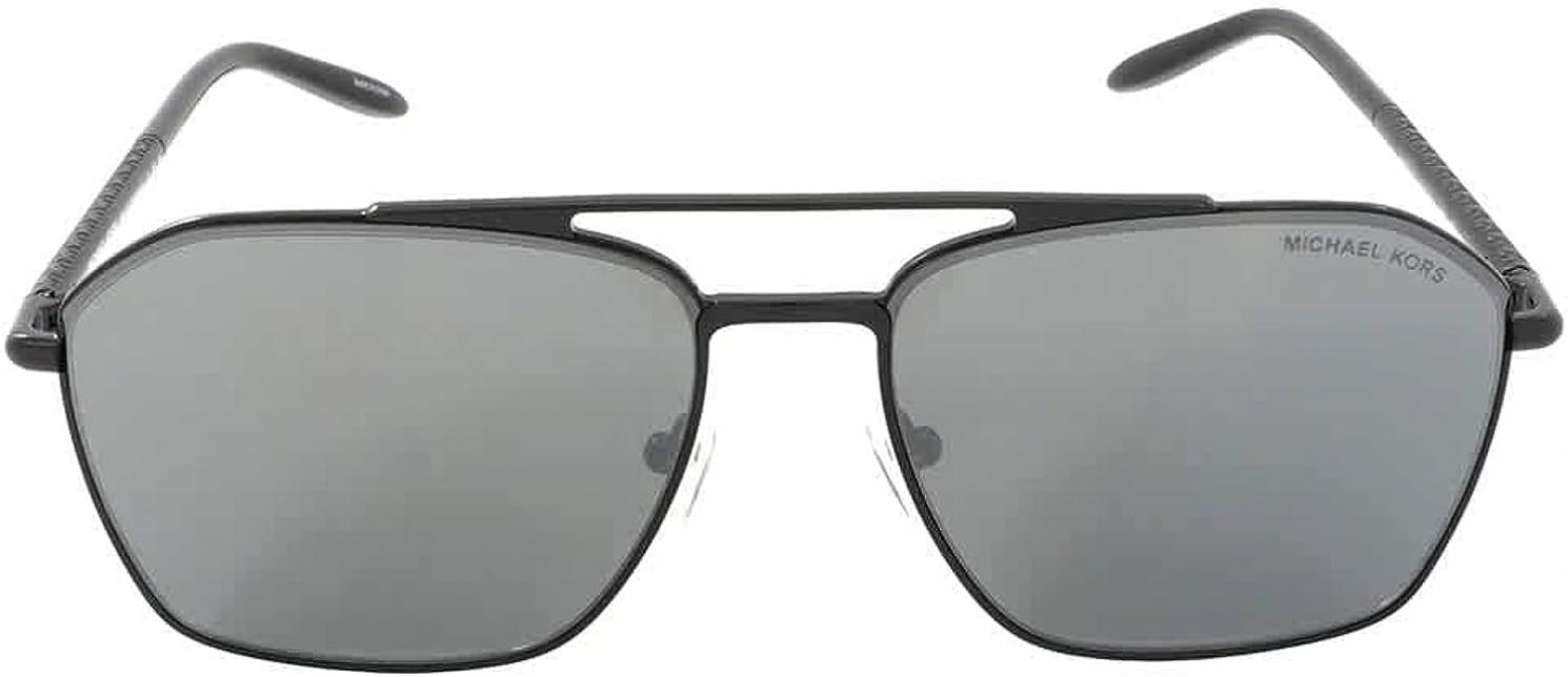 Michael Kors Matterhorn Gunmetal Aviator Men's Sunglasses MK1124 10056G 56