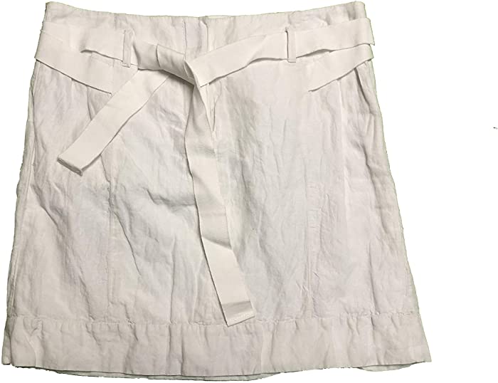 Ann Taylor LOFT Women's Short Skirt Belted Size 0 White