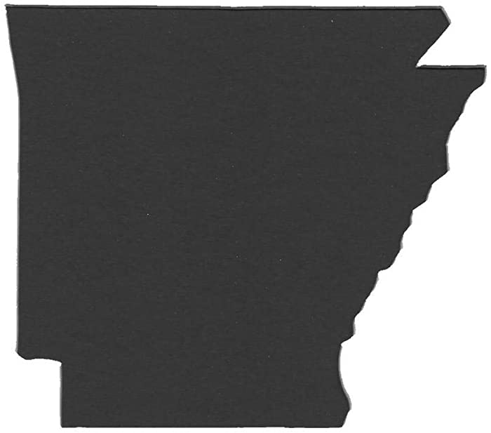 3 Pack of Square Arkansas State Stencils Made from 4 Ply Mat Board 12x12, 8x8, 6x6