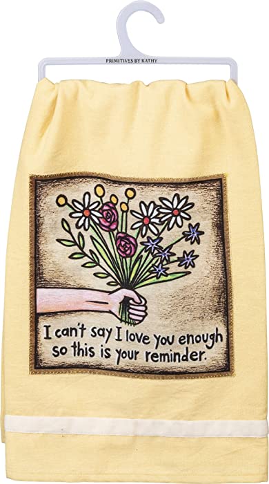 Primitives by Kathy Dish Towel - Love You This is Your Reminder