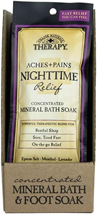 Village Naturals Aches + Pains Night Bath Soak 2 Ounce (12 Pieces)