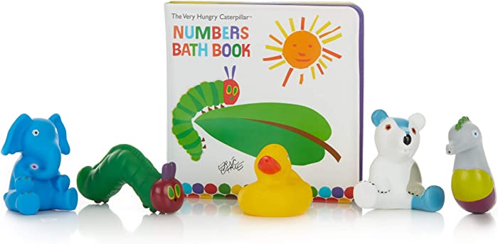 World of Eric Carle, The Very Hungry Caterpillar Numbers Bath Book and Squirty Toys Set