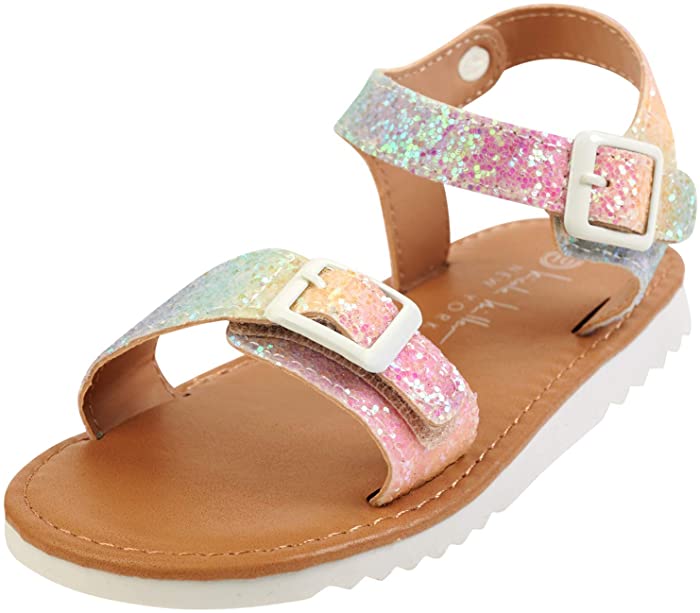 Nicole Miller Girls Chunky Glitter Sandals (Toddler)