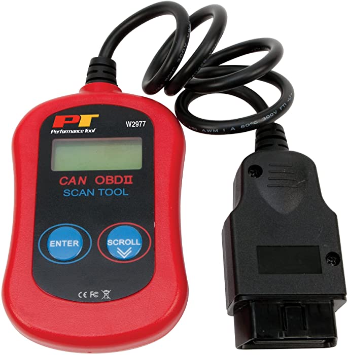 Performance Tool W2977 CAN OBD II Scanner Tool for Check Engine Light & Diagnostics, Direct Scan and Read Out