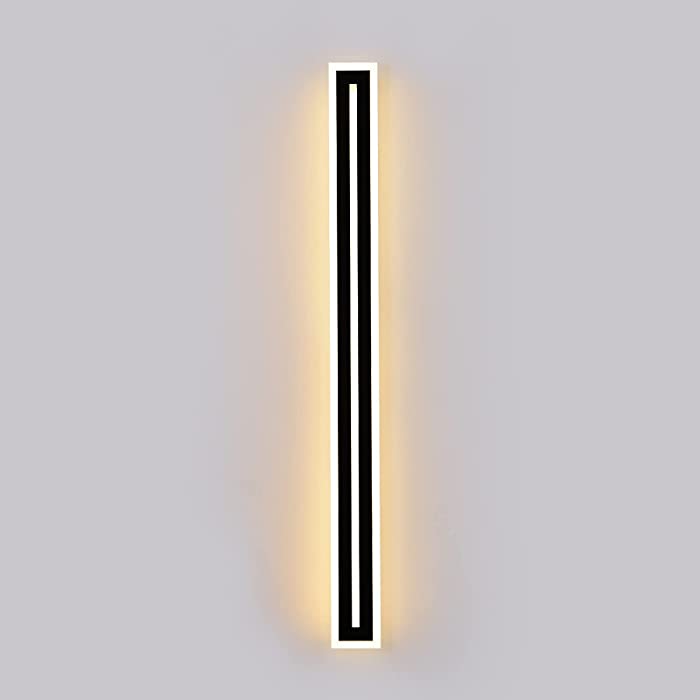 QHIUAT Outdoor LED Wall Light 36W Contemporary Wall Mounted Lighting IP65 Acrylic Shell Wall Light for Porch Terrace Garden