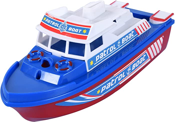 Pool Warship Toy Boat Bath Toys - Children’s Toy Boat，Warship Cruise Toy in Bath tub, Gift for Kids Pool Toy (Red)