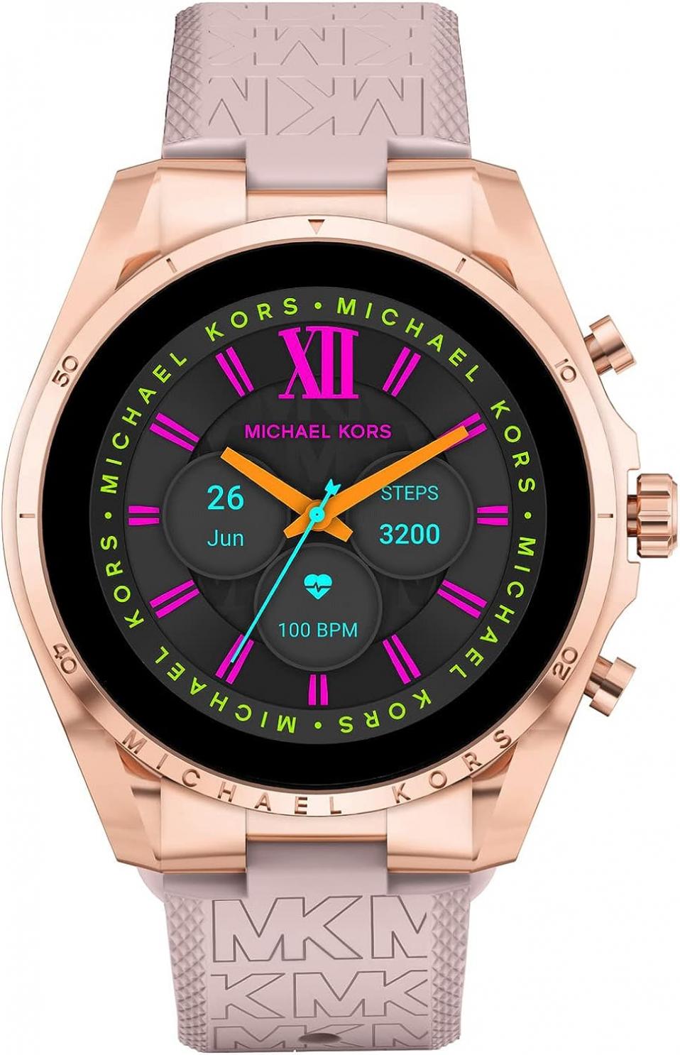 Michael Kors Men's & Women's Gen 6 44mm Touchscreen Smart Watch with Alexa Built-In, Fitness Tracker, Sleep Tracker, Heart Rate Monitor, GPS, Music Control, Smartphone Notifications (Model: MKT5150V)