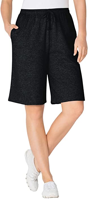 Woman Within Women's Plus Size Sport Knit Short