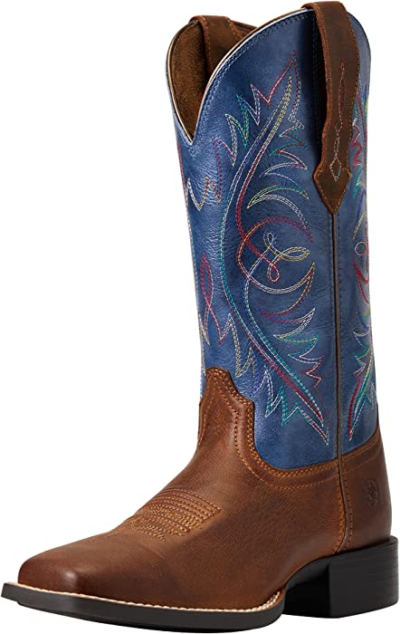 ARIAT Women's Round Up Wide Square Toe StretchFit Western Boot