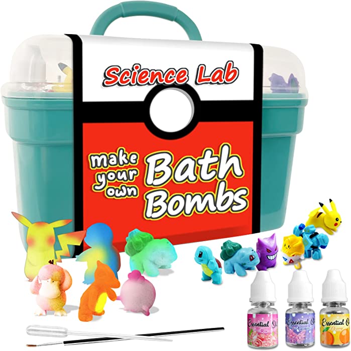 Bath Bombs for Kids with Surprise Inside: Supbec Make Your Own Bath Bombs Making Kit, Activity Craft Kids Toys for 4 5 6 7 8 Year Old Boys Girls, STEM Educiational Science Kits for Kids Age 6-8 8-12