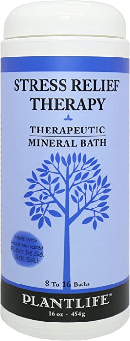 Stress Relief Therapeutic Mineral Bath Salt- 16 oz.