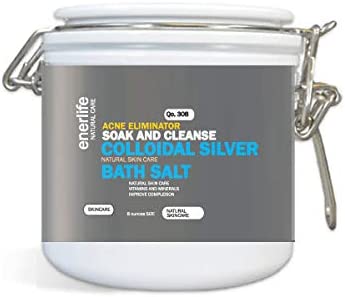 Colloidal Silver Acne Eliminator Bath Salt (Soak and Cleanse)