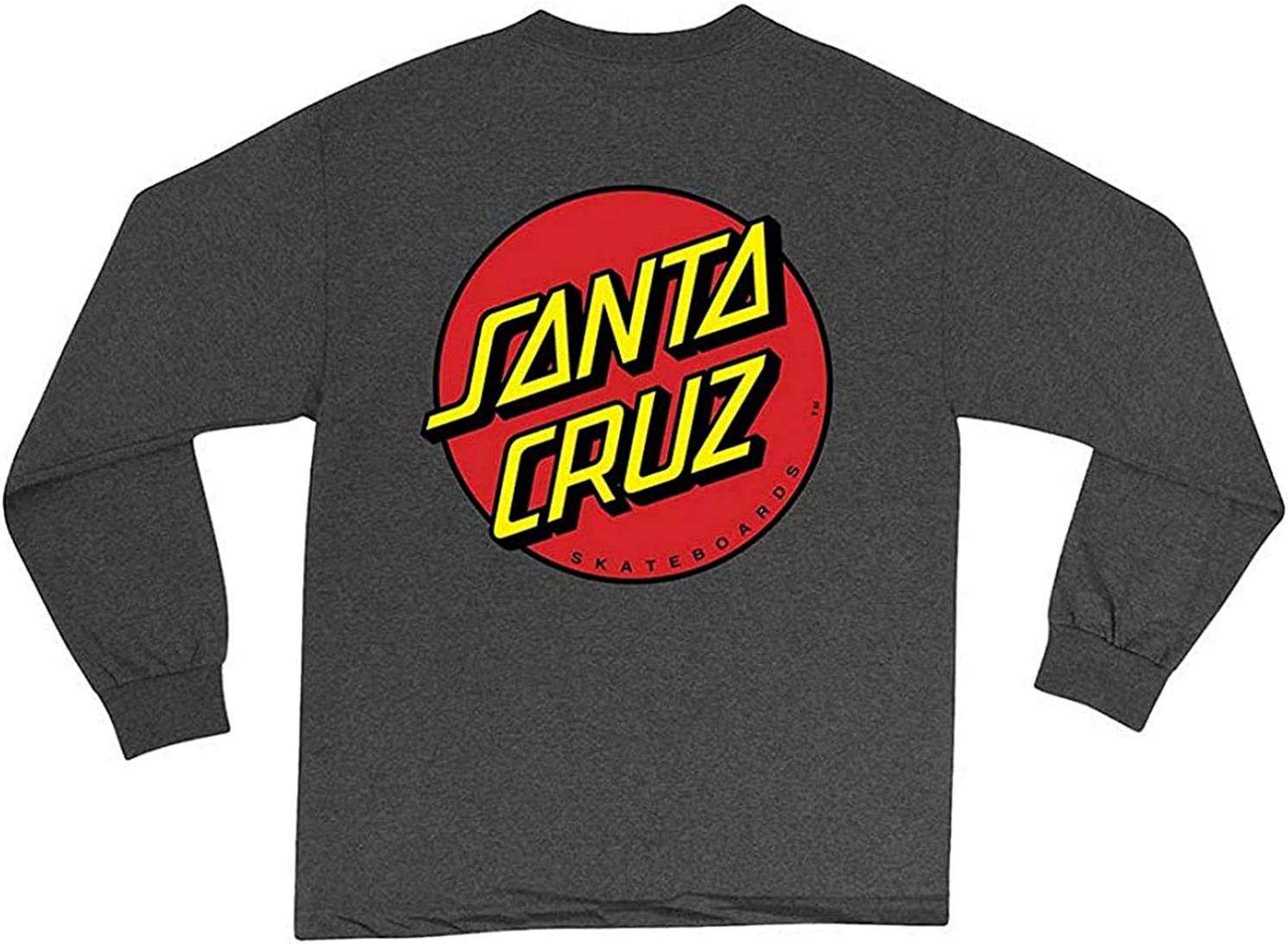 Santa Cruz Classic Dot Mens L/S T-Shirt - Black