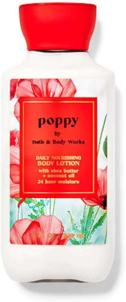 Bath & Body Works Poppy Body and Hand Lotion Pack of, 8oz (Poppy)