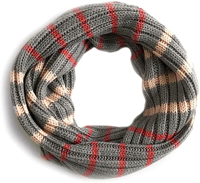 Women's - Ribbed Sweater Knit Infinity Scarf