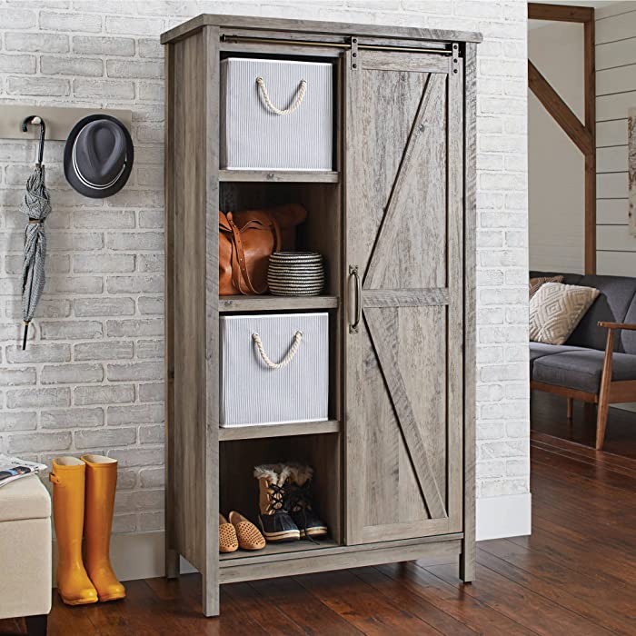 Better Homes and Gardens Storage Cabinet, Rustic Gray Finish