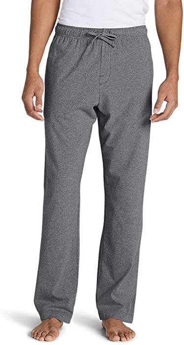 Eddie Bauer Men's Legend Wash Jersey Sleep Pants, Med HTR Gray Small