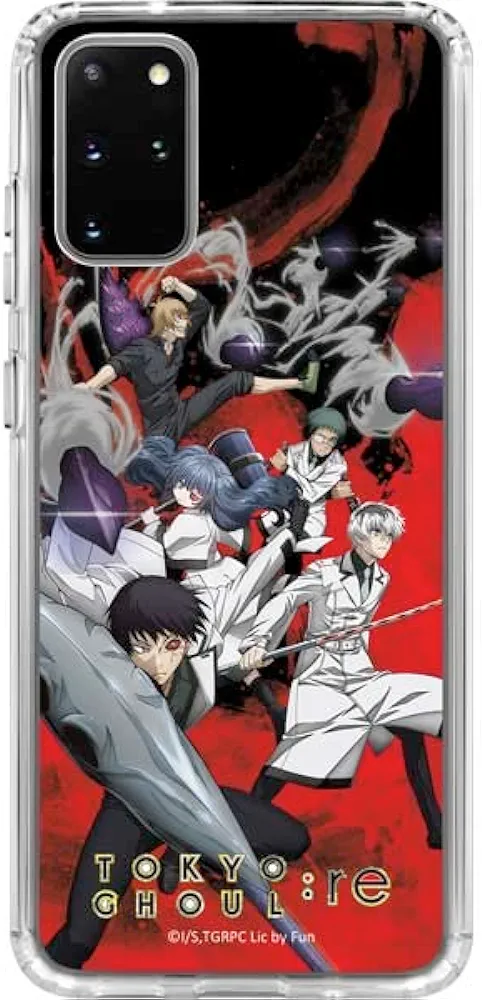 Skinit Clear Phone Case Compatible with Galaxy S20 Plus - Officially Licensed Tokyo Ghoul:re Character Group Design