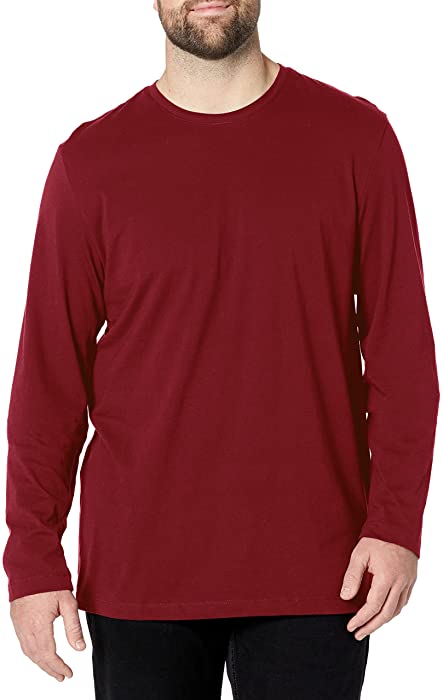 Van Heusen Men's Big and Tall Essential Long Sleeve Crewneck Luxe T-Shirt