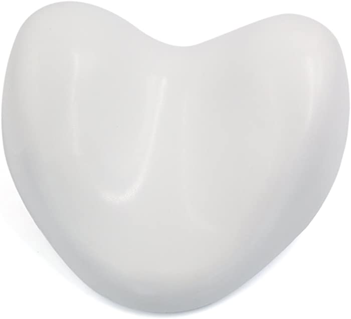 uxcell White Waterproof Heart Shape Soft Spa Bath Pillow Neck Back Support Cushion for Bathtub Hot Tub