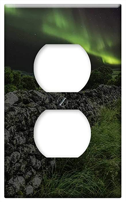 Switch Plate Outlet Cover - Aurora Borealis Northern Lights Yorkshire