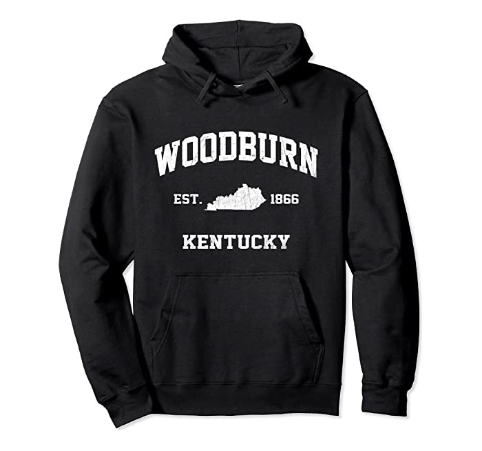 Woodburn Kentucky KY vintage state Athletic style Pullover Hoodie