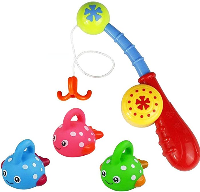 Fajiabao Baby Bath Toys for Toddlers 1-3 Bathtub Water Toy Shower Floating Fishing Games Kids Party Birthday Gift for Toddlers Boys Girls (Color Random)