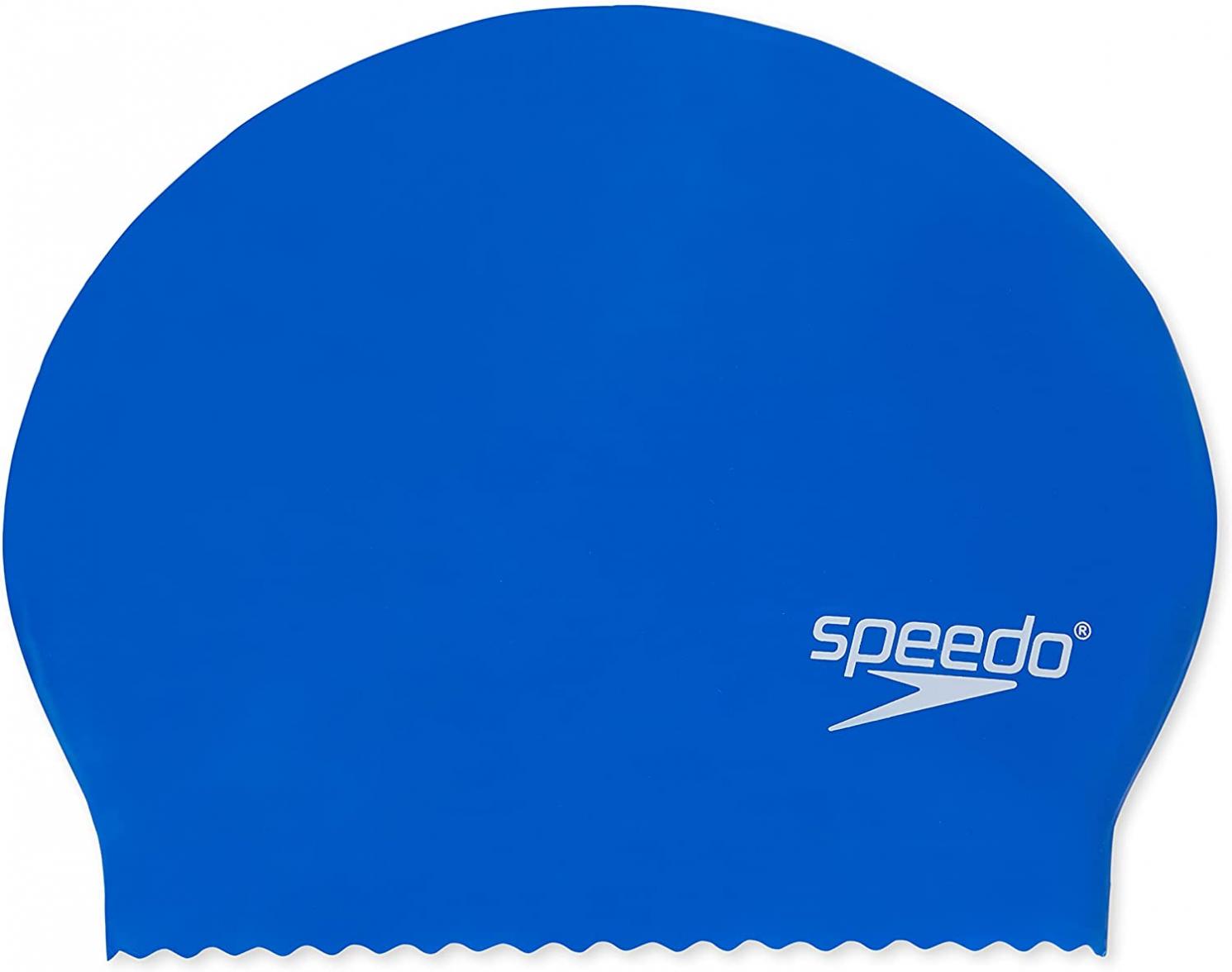 Speedo Unisex Swim Cap Latex , Blue