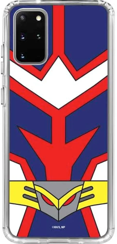 Skinit Clear Phone Case Compatible with Galaxy S20 Plus - Officially Licensed My Hero Academia All Might Suit Design