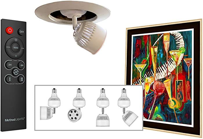 Method Lights ML-Direct Plus Screw in Picture Light LED, Home Improvement Light Fixture Ready & Remote Control