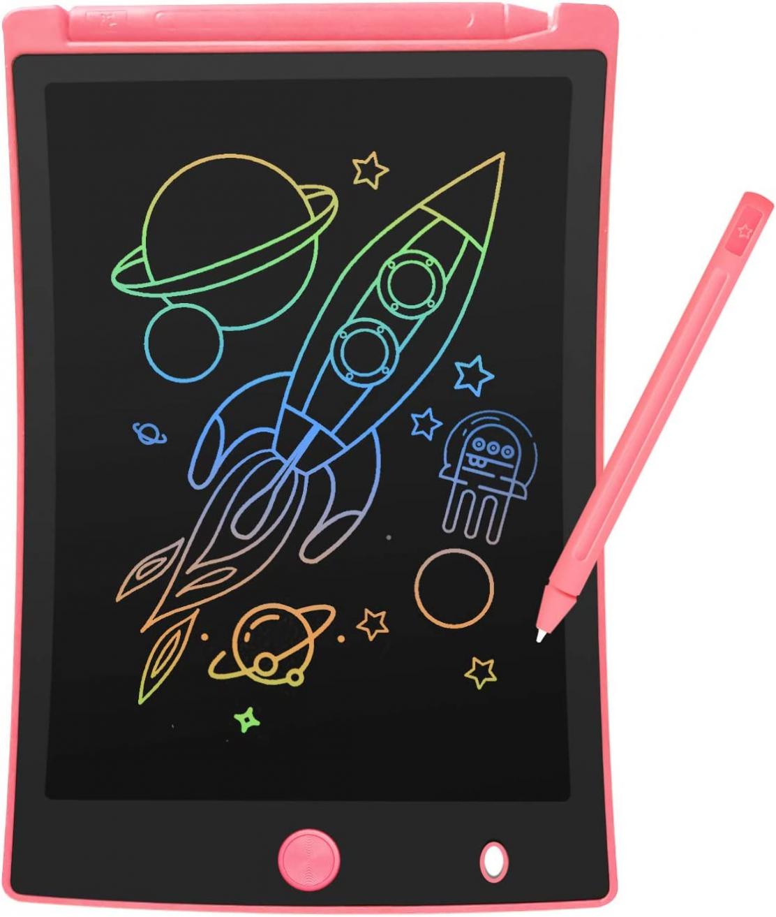 ORSEN Colorful 8.5 Inch LCD Writing Tablet for Kids, Electronic Sketch Drawing Pad Doodle Board, Toddler Travel Learning Educational Toys Activity Games Birthday Gifts for 3 4 5 6 7 8 Year Old Girls