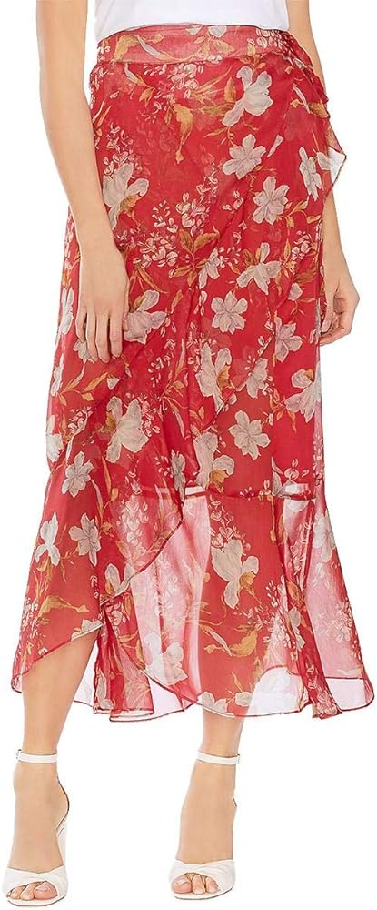 Vince Camuto Floral Wrap Skirt