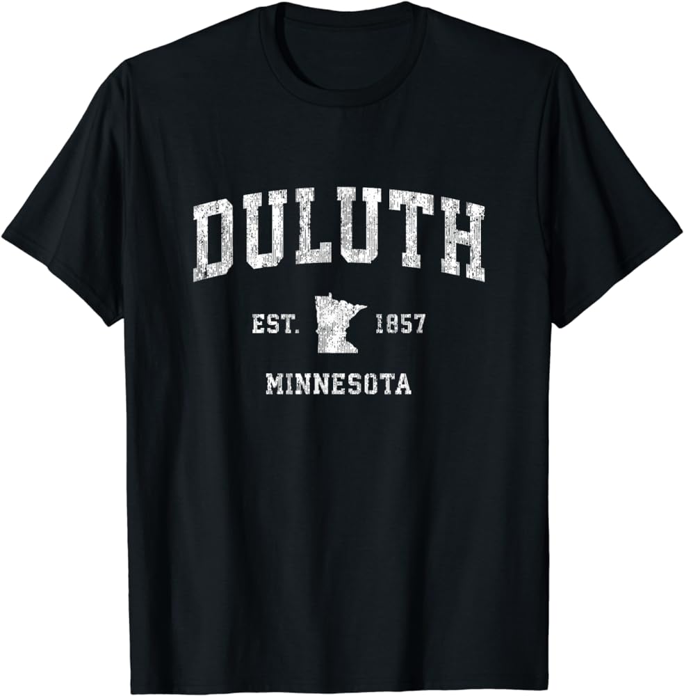 Duluth Minnesota MN Vintage Athletic Sports Design T-Shirt