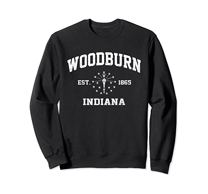 Woodburn Indiana IN vintage state Athletic style Sweatshirt