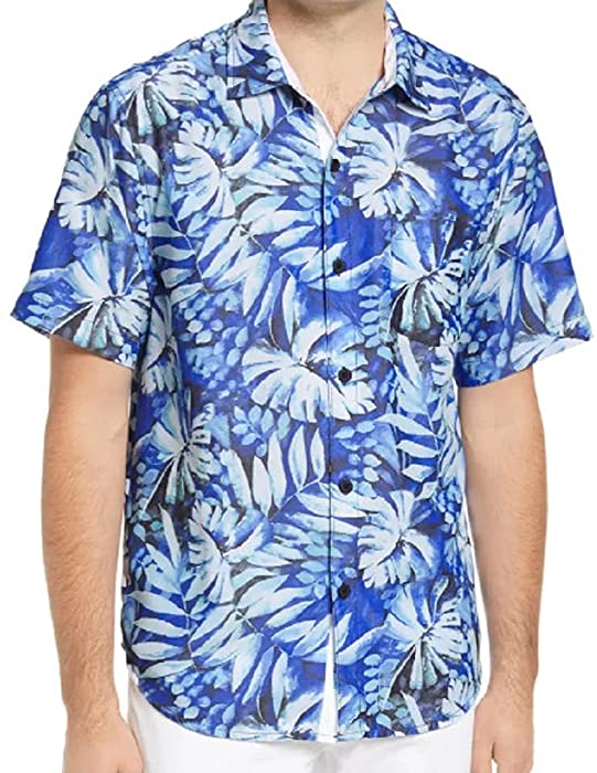 Tommy Bahama Island Zone Coconut Point Frond Impression Camps Shirt