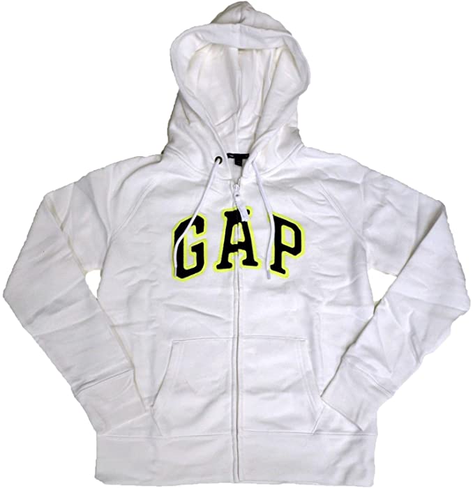 Gap Womens Raglan Arch Logo Fleece Full Zip Hoodie Bright